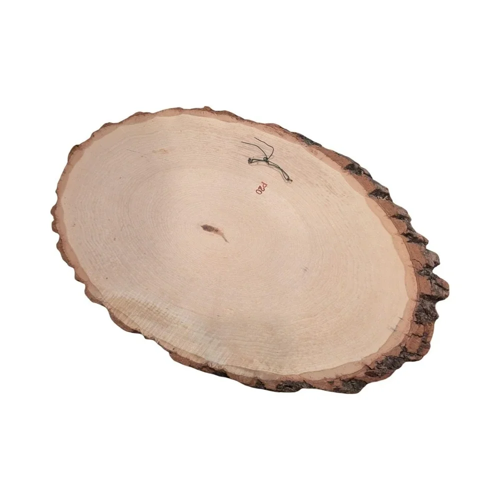 Vintage‎ Last Supper Wood Slice Decoupage Wall Plaque with Bark Edge